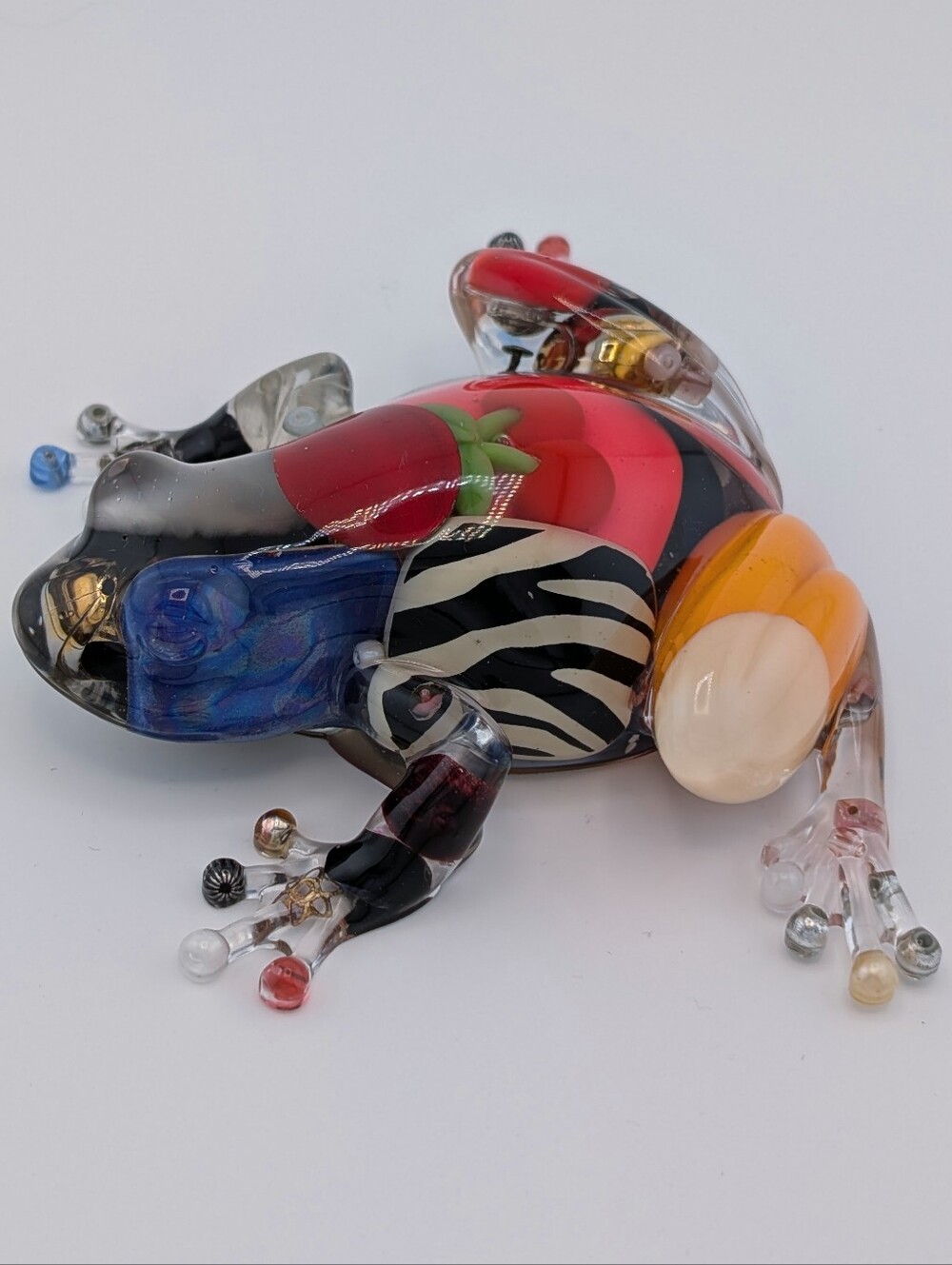 Handmade Jewelry Frog Vintage Upcycled Decor Gift